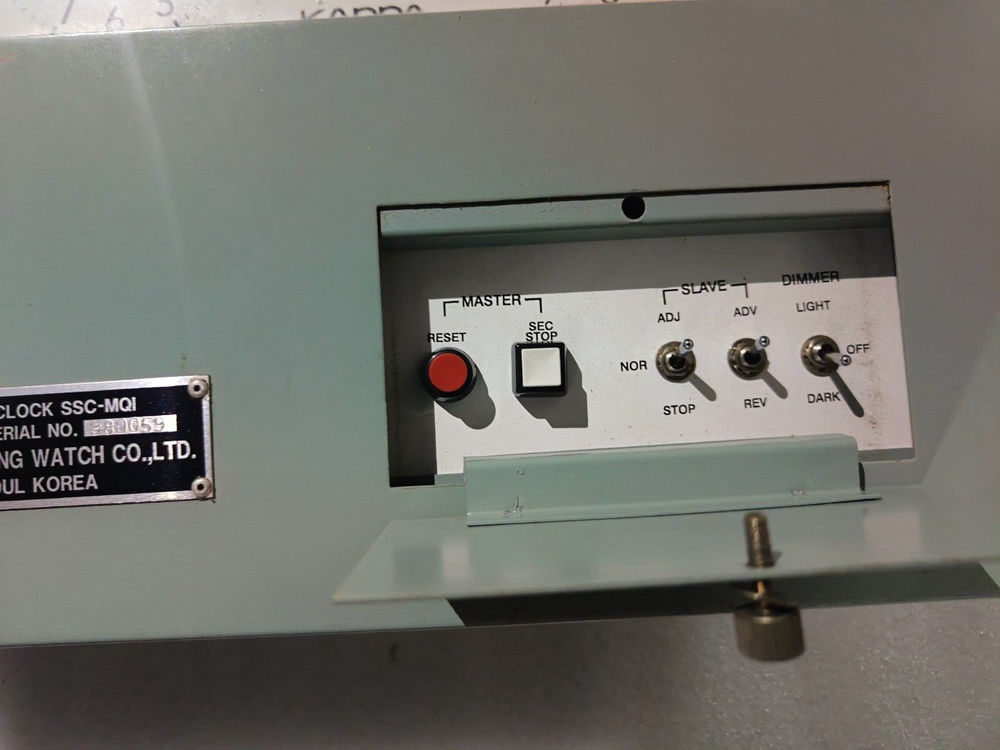 KAPPA MASTER SLAVE CLOCK SSC-MQI SERIAL.980059