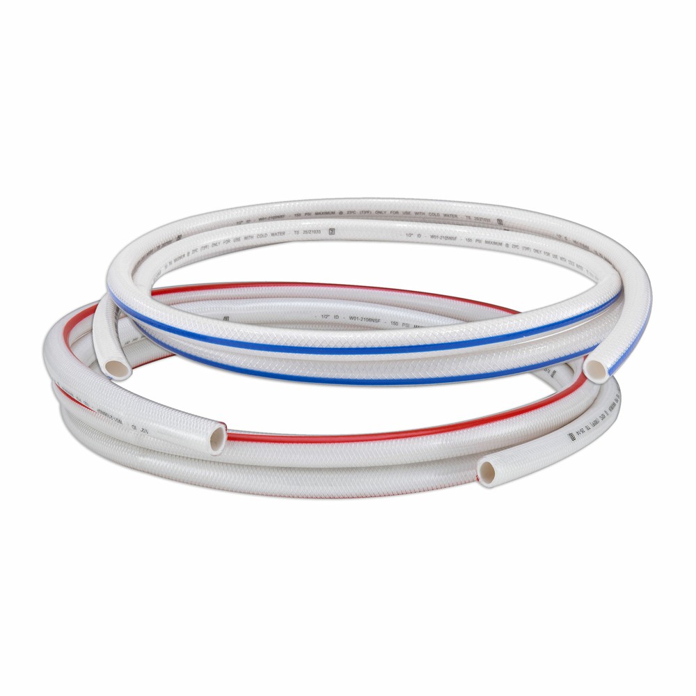 1/2" RV Pressurized Hot & Cold Water Line Combo Flexible Non-Toxic Vinyl 5/8" OD