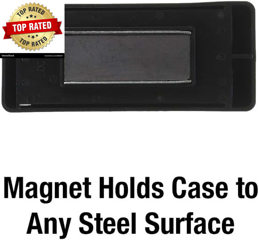 Magnetic Key Holder, 1 Pack, Black