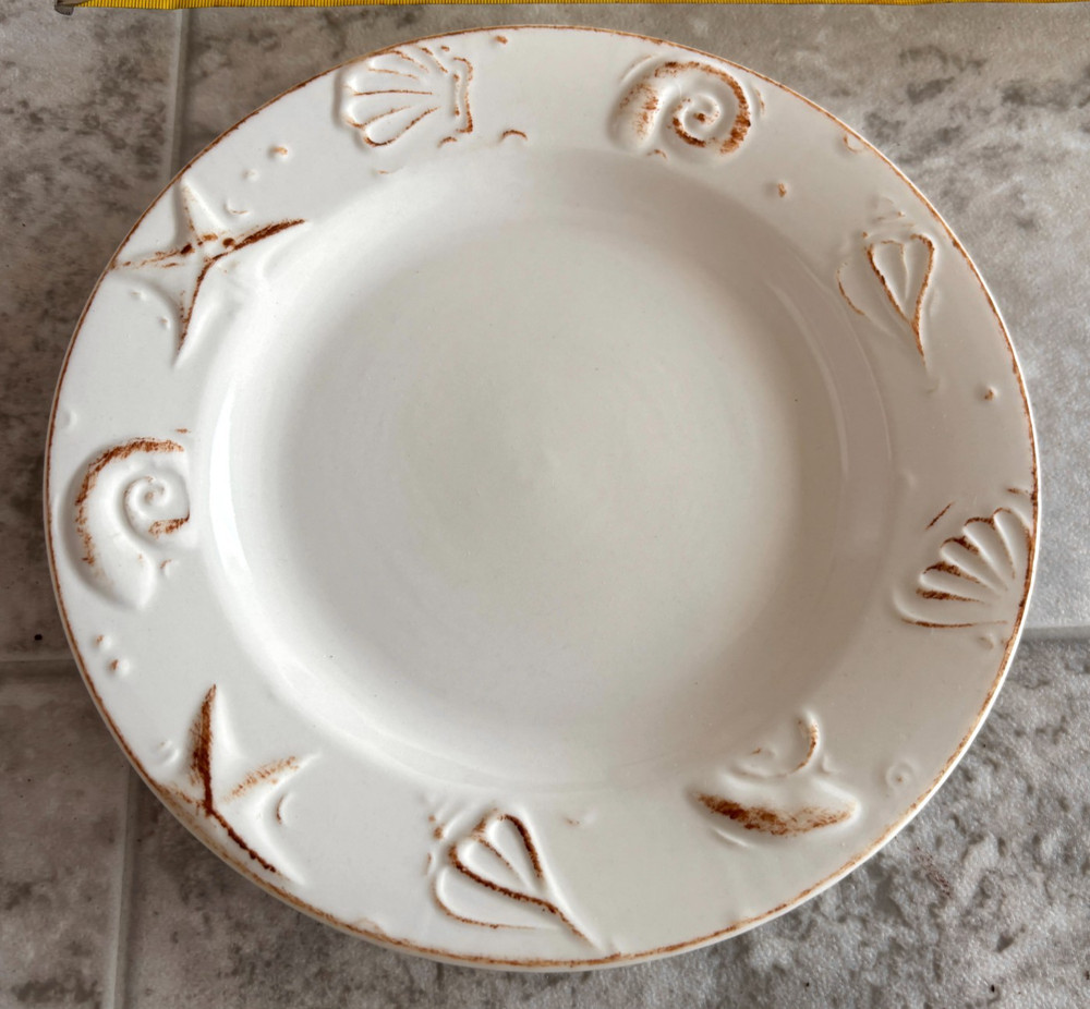 Thomson Pottery Hampton Cream Off-White Seashell Emboss Salad Plate Replacement