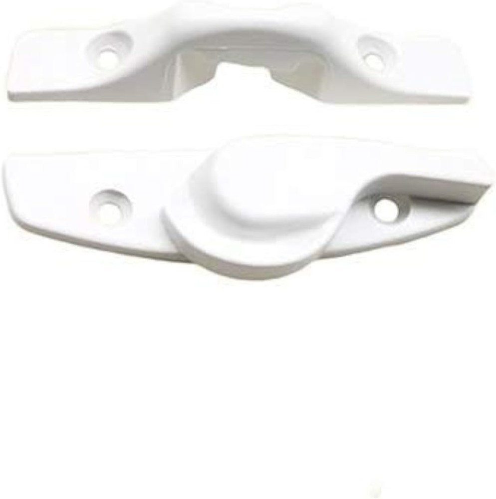 Modern White Sash Lock & Keeper - Anti-Corrosion, Easy Installation