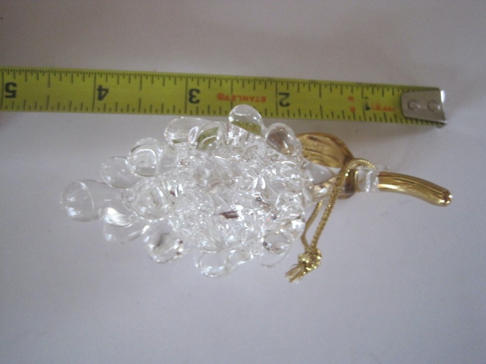 Glass Grapes Ornament