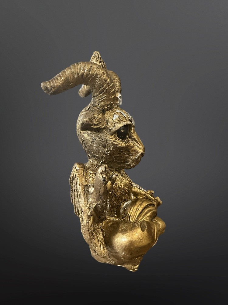 Wicca Baby Goat Baphomet * Gold *