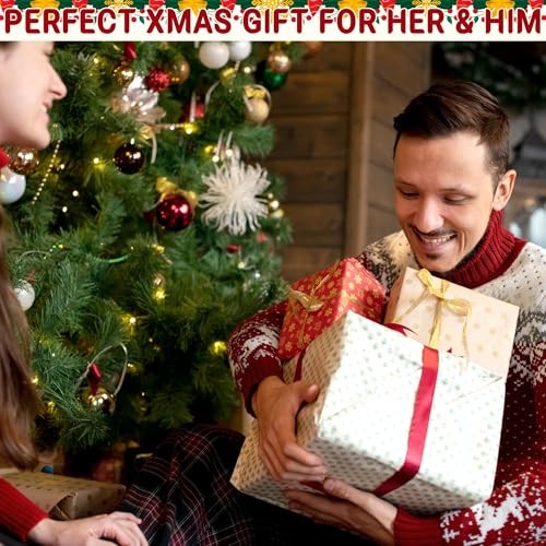 2 Pack Plus Size Funny Christmas Kitchen Apron Unisex Adjustable Xmas Pattern