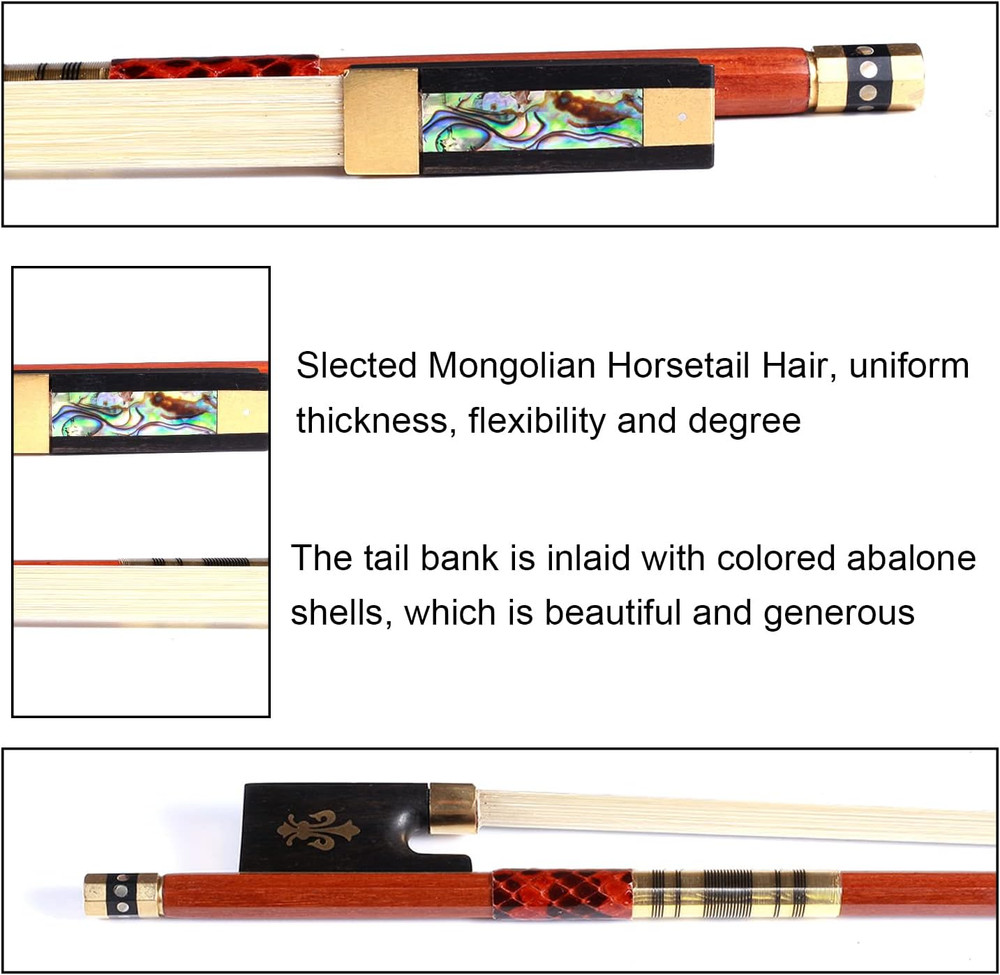 Master 4/4 Full Size Pernambuco Violin Bow – Professional Handmade Concert Grade