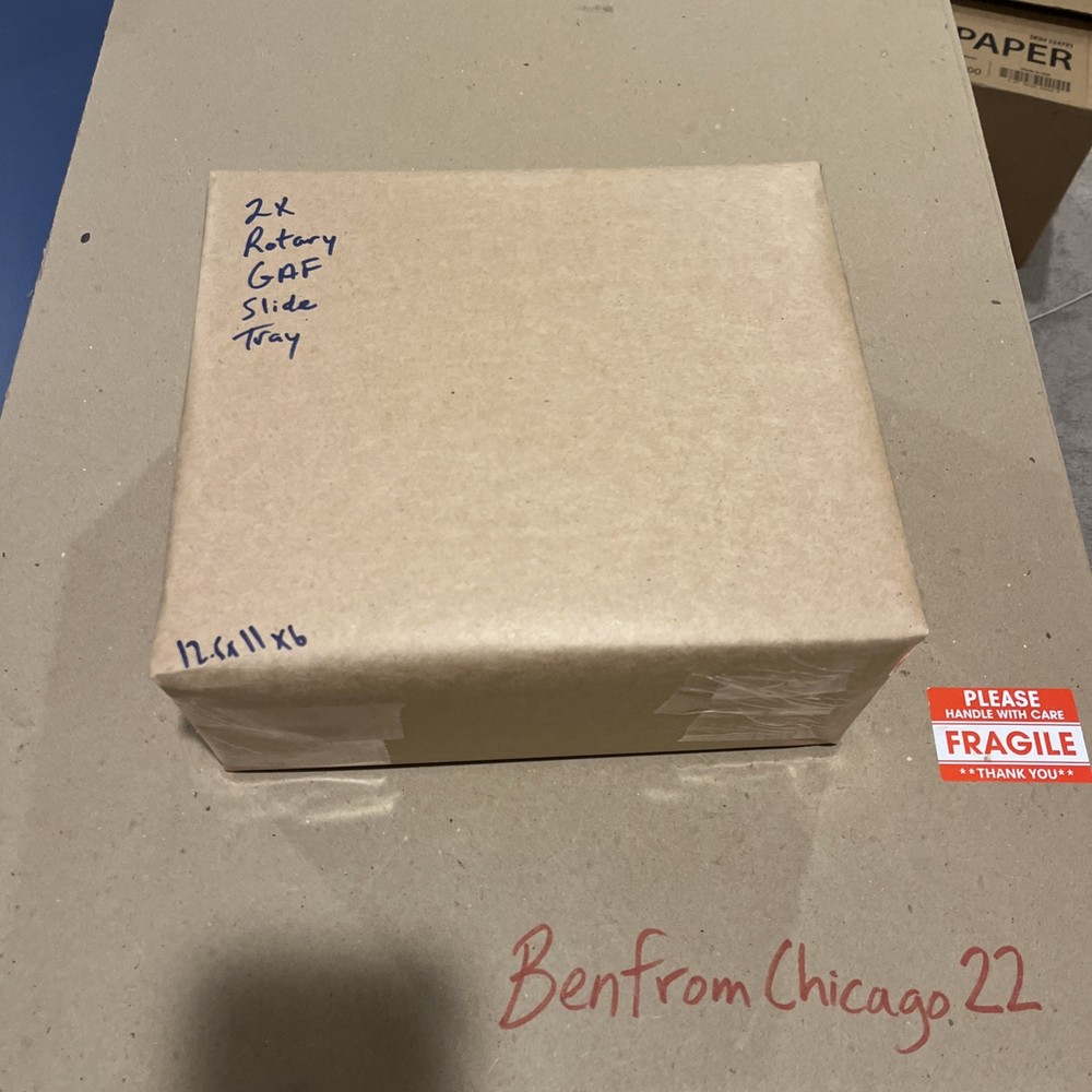 2x New Sealed GAF Rototray 100 Slide Tray Carousel Sawyers Ansco Sears 6090-059