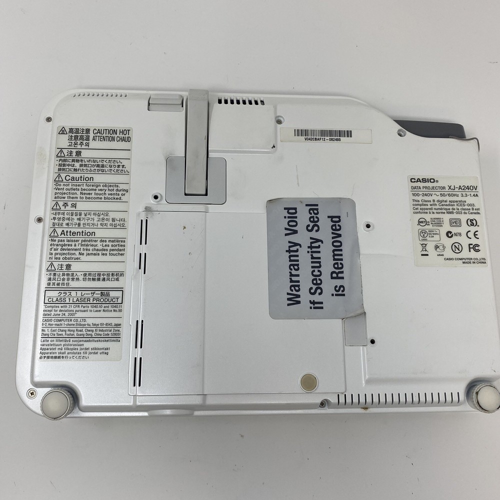 Casio Data Projector XJ-A240V HDMI Computer Connection - READ
