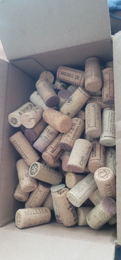 used natural wine corks lot