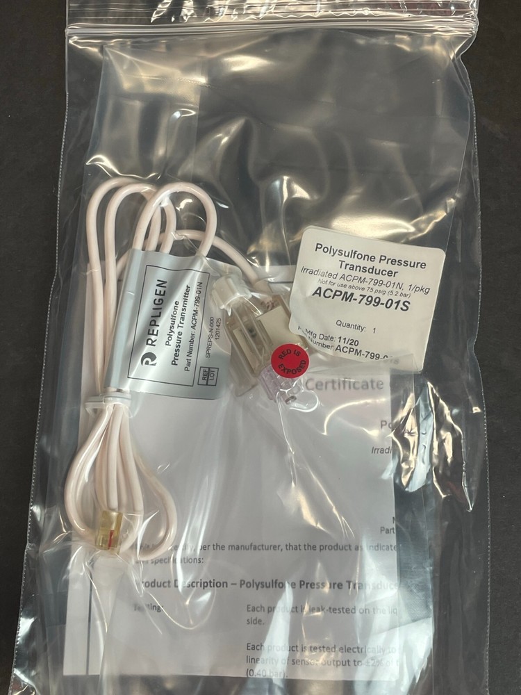 Repligen Pressure Transducer Polysulfone Sterile 2 Transducers