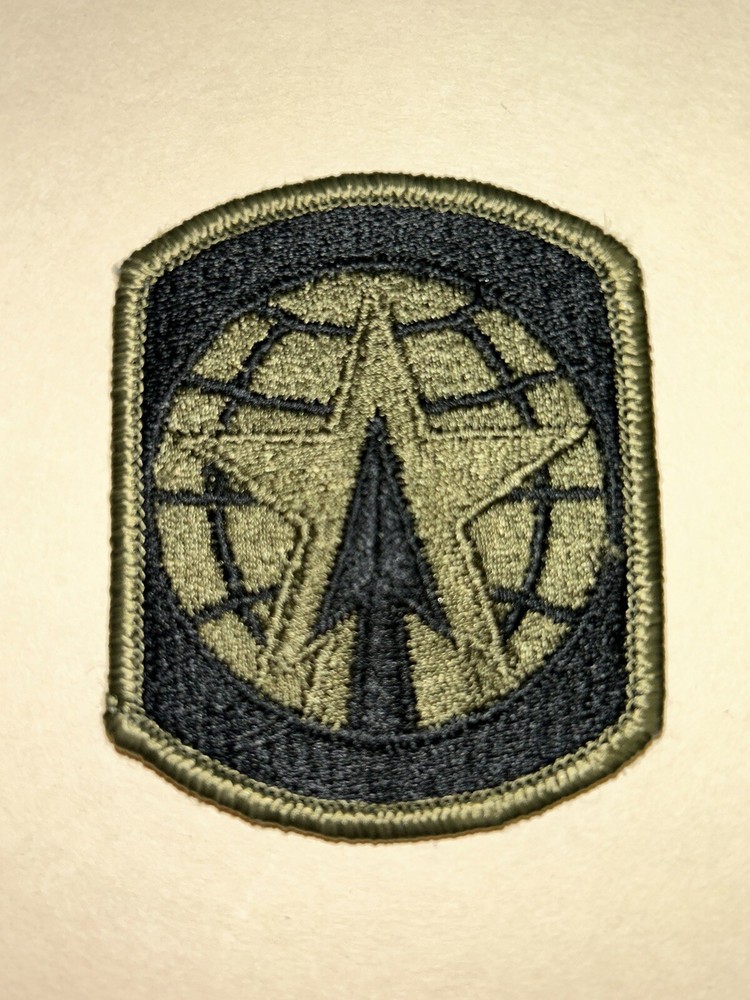 U.S. ARMY / 16TH M.P. BRIGADE - SUBDUED UNIT PATCH (Sew-On) MERROWED EDGE