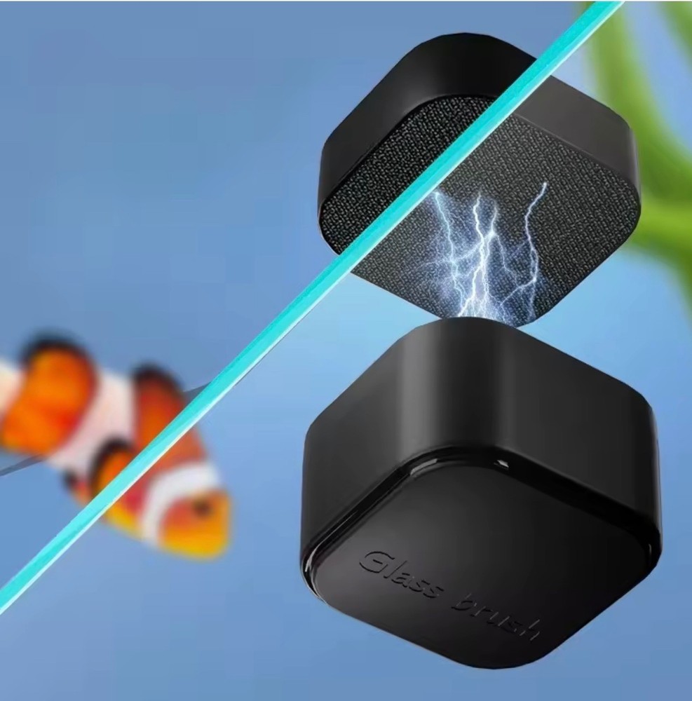 Magnetic Aquarium Glass Cleaner – Mini Square Algae Scraper