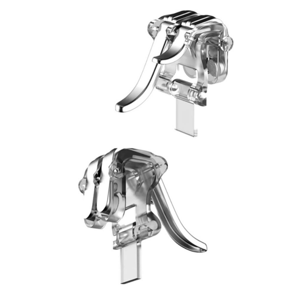 2PCS W6 Gaming Trigger Phone Game PUBG Mobile Controller Gamepad For Android IOS