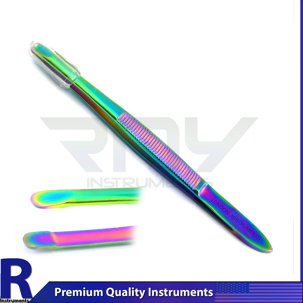 4pcs Slanted Tip Tweezer Multi Coded Best Precision Eyebrow EyeLash Tweezers CE