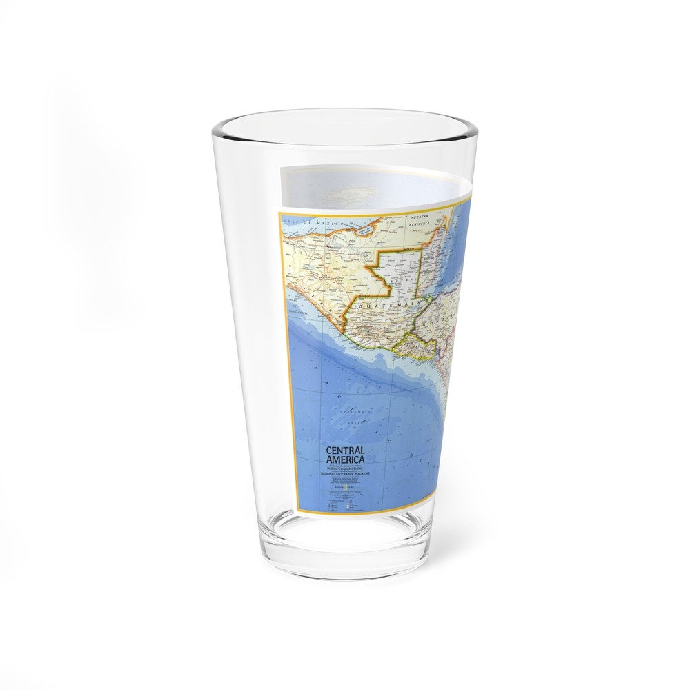 Central America (1973) (Map) Pint Glass 16oz