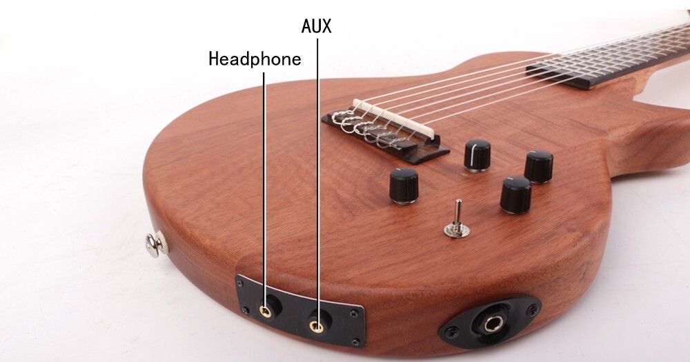 nylon string electric classical guitar travel portable built in effect