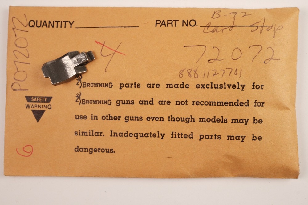 Browning 92 Cartridge Stop 72072