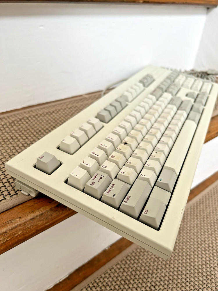 Vintage Hewlett Packard HP C1405B #ABA Computer Keyboard Red Letters