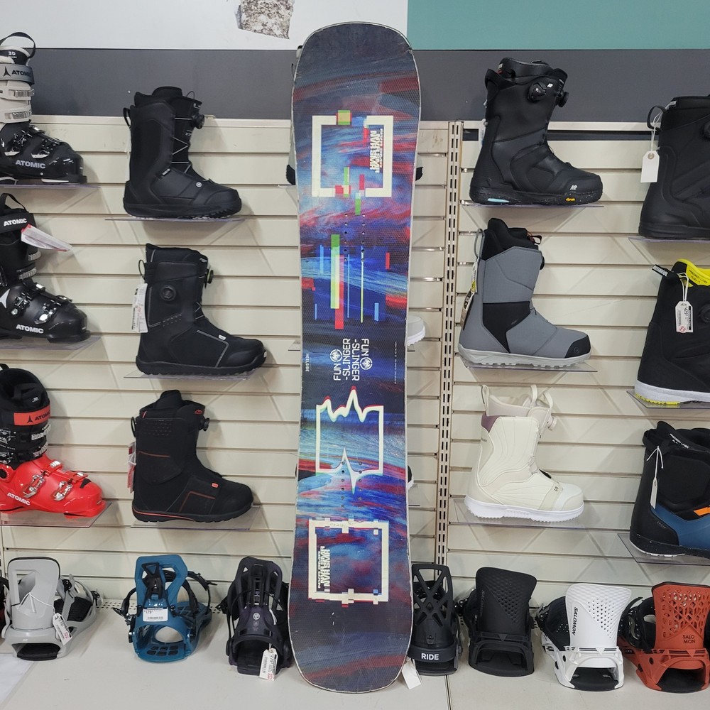 Never Summer Funslinger Snowboard 151CM - Ready to Ride Chips On Top Sheet