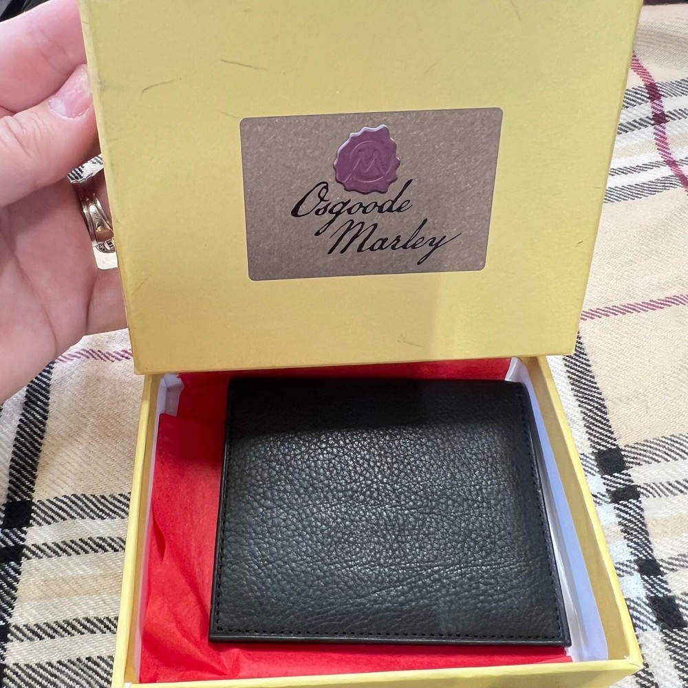 Osgood Marley 1532 Espresso ID Passcase Wallet RFID Blocking Leather