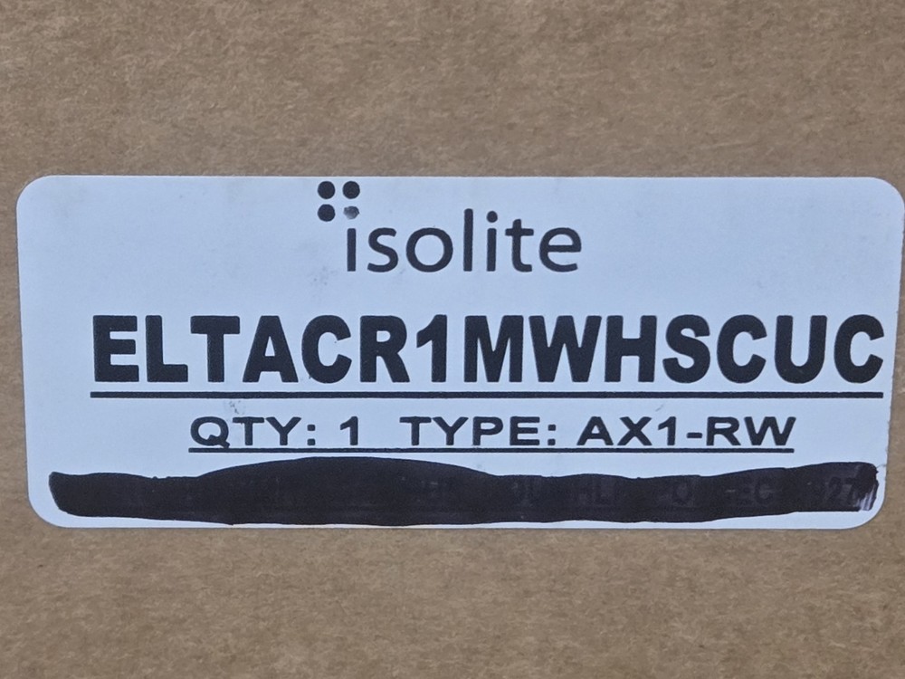 Isolite AX1-RW LED Exit Sign - Red Letters/White Housing Ceiling Surface Mount