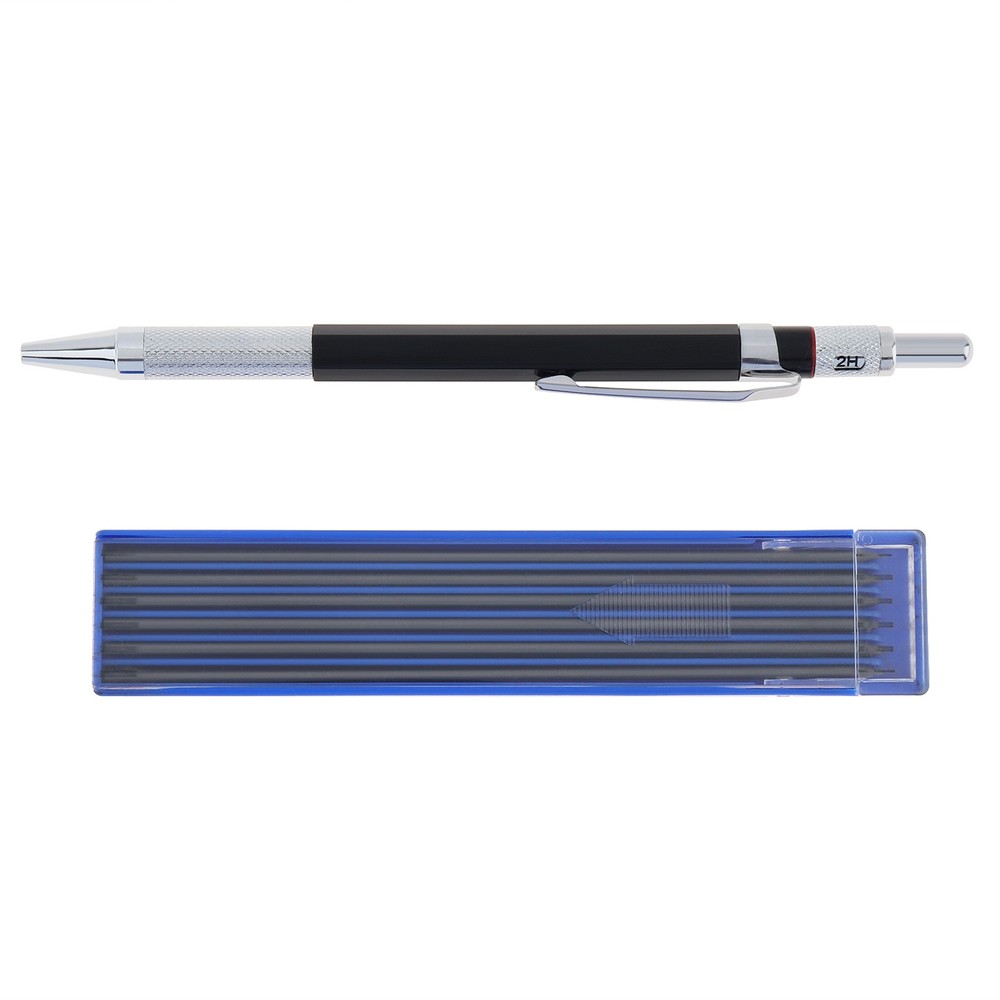 2 Set Carpenter Pencils with Black Refills for Woodworking Construction Marking