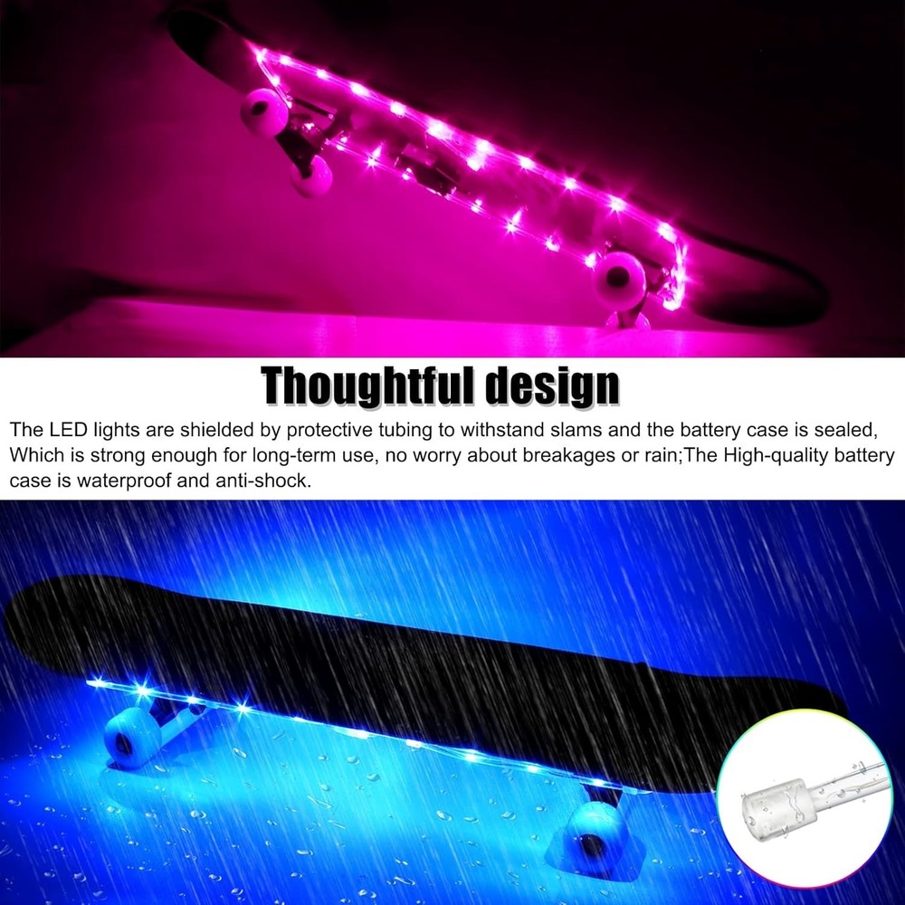 LED Skateboard Light Remote Control Skateboard Light Longboard Light Shortboa