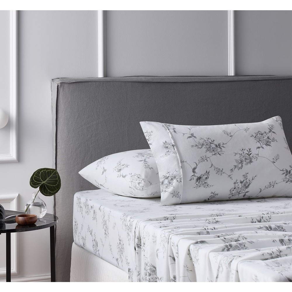 Cotton Flannelette Sheet Set Sylvan Rose by Accessorize
