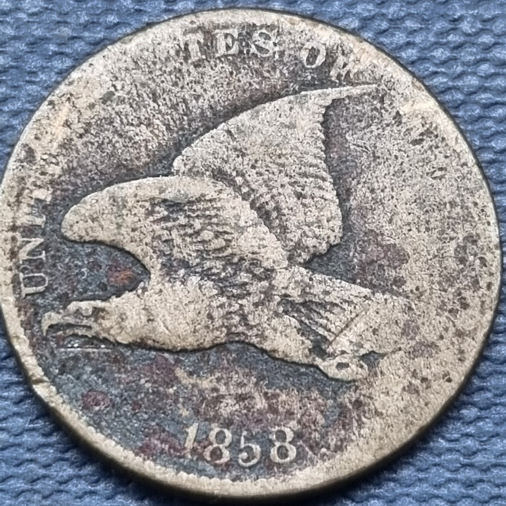 1858 Flying Eagle Cent 1c Circulated #76949