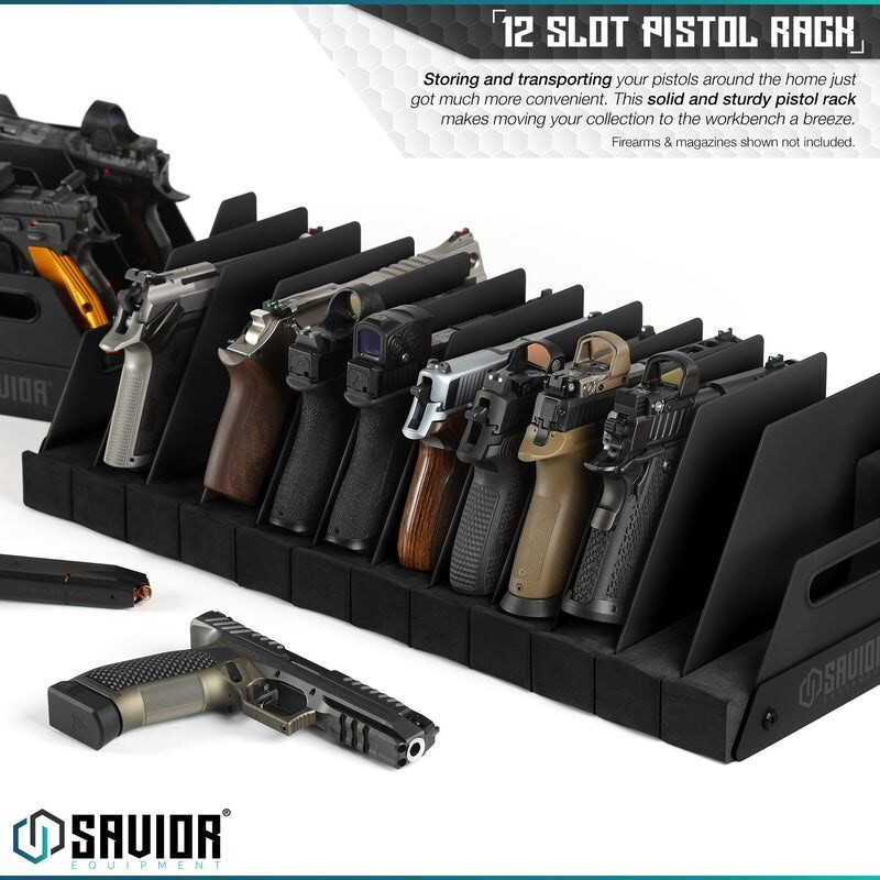 Savior 12-Slot Pistol Rack