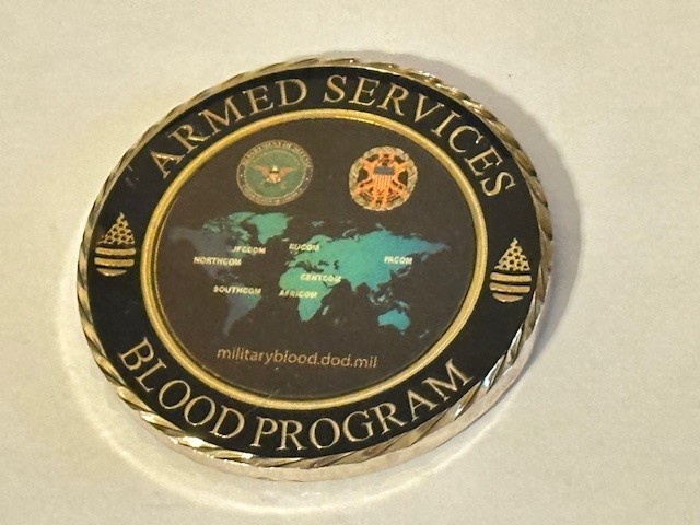 Challenge Coin - US Military - Armed Services Blood Program
