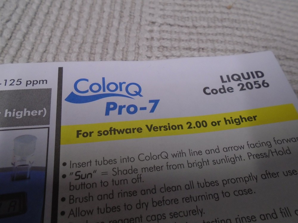 ColorQ Pool 7 Plus 2056 Pool/Spa Kit LaMotte