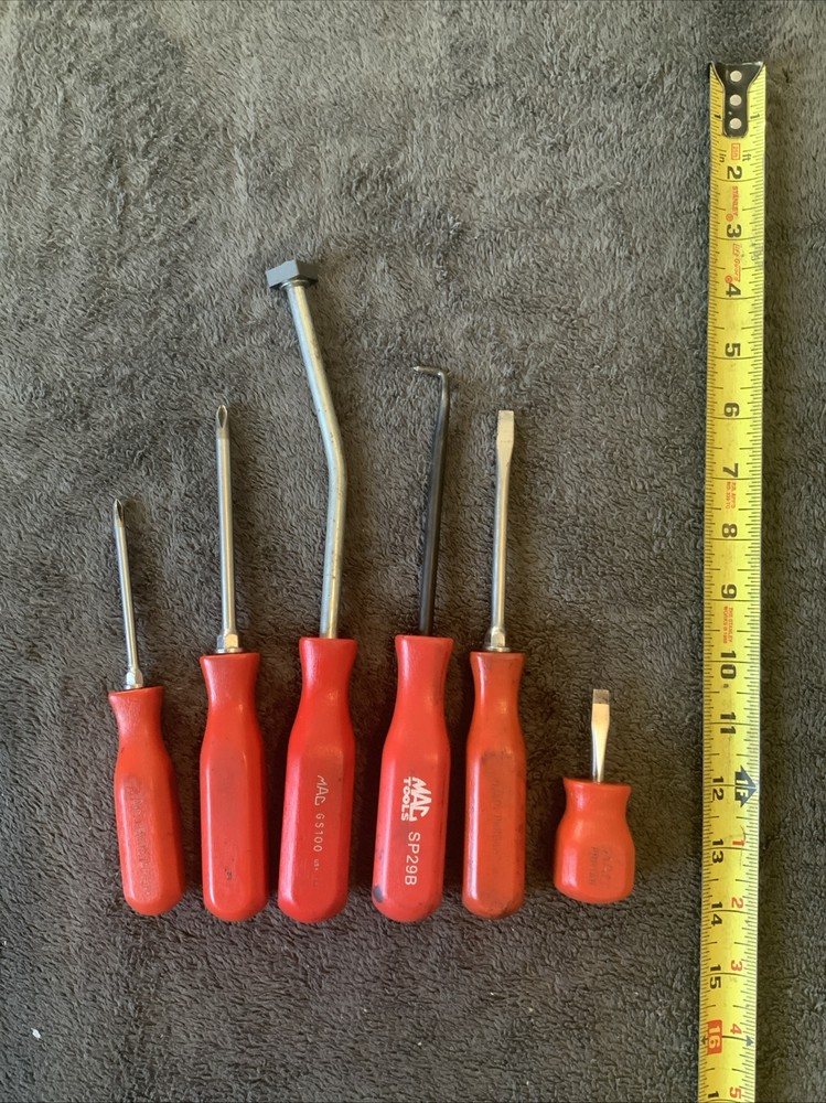 Mac Tools Mixed Lot, Screwdrivers, Pick And Magnet….see Pics…