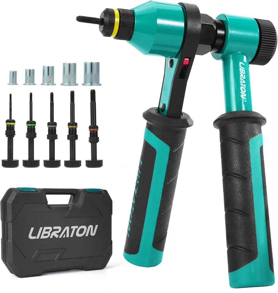 Rivet Nut Tool, Rivnut Tool, Professional Ratchet Nutsert Tool Kit, Nutsert Gun