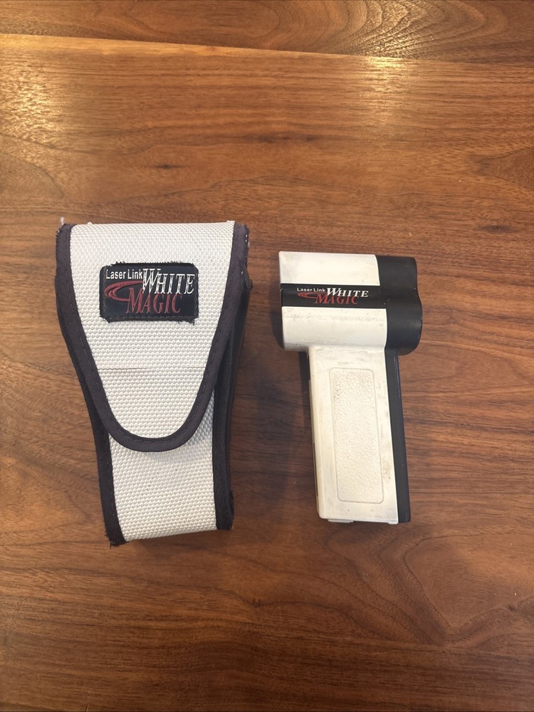 Laser Link Golf Range Finder. Tested. Works Great. Laser Link White Magic W/Case