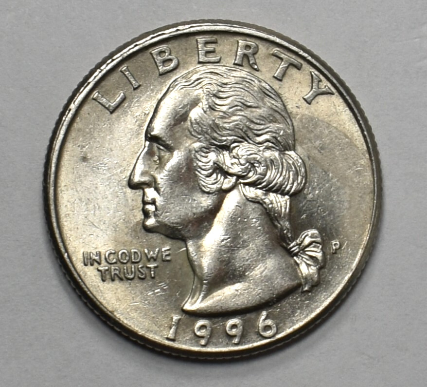 1996 P Quarter Error Broad Struck, Die Chips, Doulble Die Multi Errored