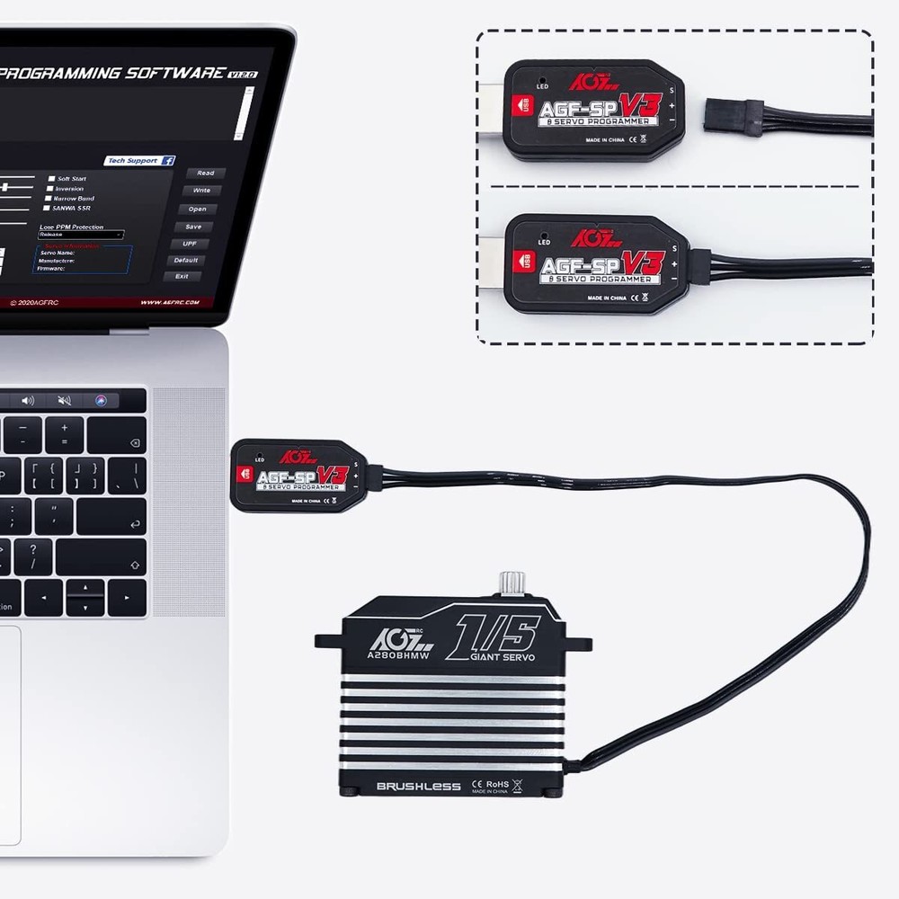 AGFRC USB Servo Programmer Card For AGFRC Servos Programmable