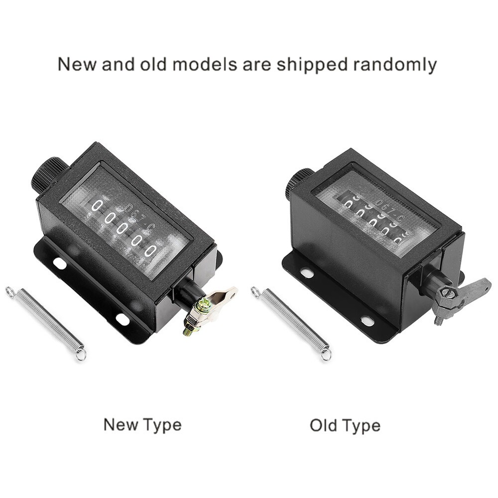 Mechanical 5-Digits Click Counter Pull Stroke Manual Hand Tally Counting