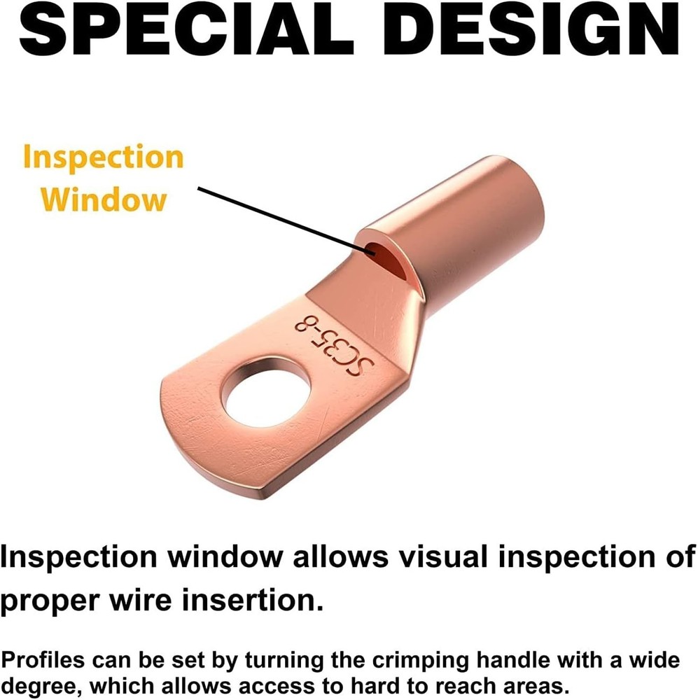Professional Battery Cable Crimping Tool - Complete Kit