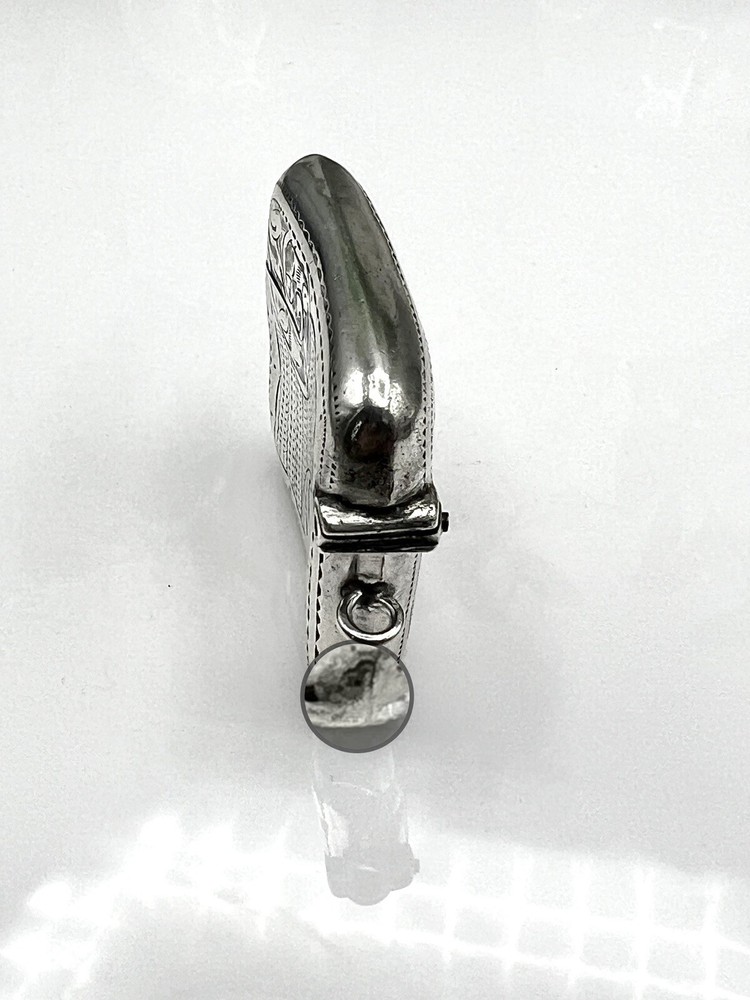 Edwardian Solid Silver Vesta Case Birmingham 1911 W H Haseler