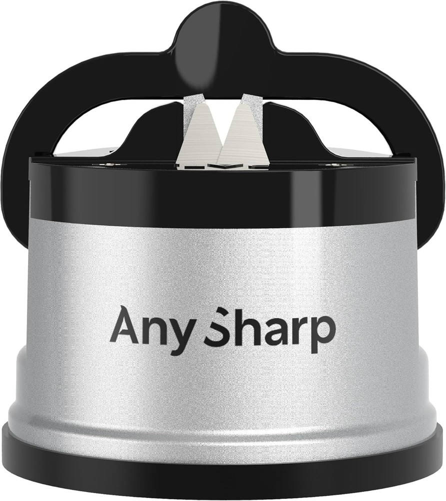 GLOBAL Easy Knife Sharpener - Hands-Free, PowerGrip Suction, Razor-Sharp Results