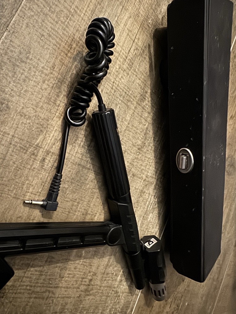 Vintage GAF Gooseneck Microphone with Inline Volume Control & Case