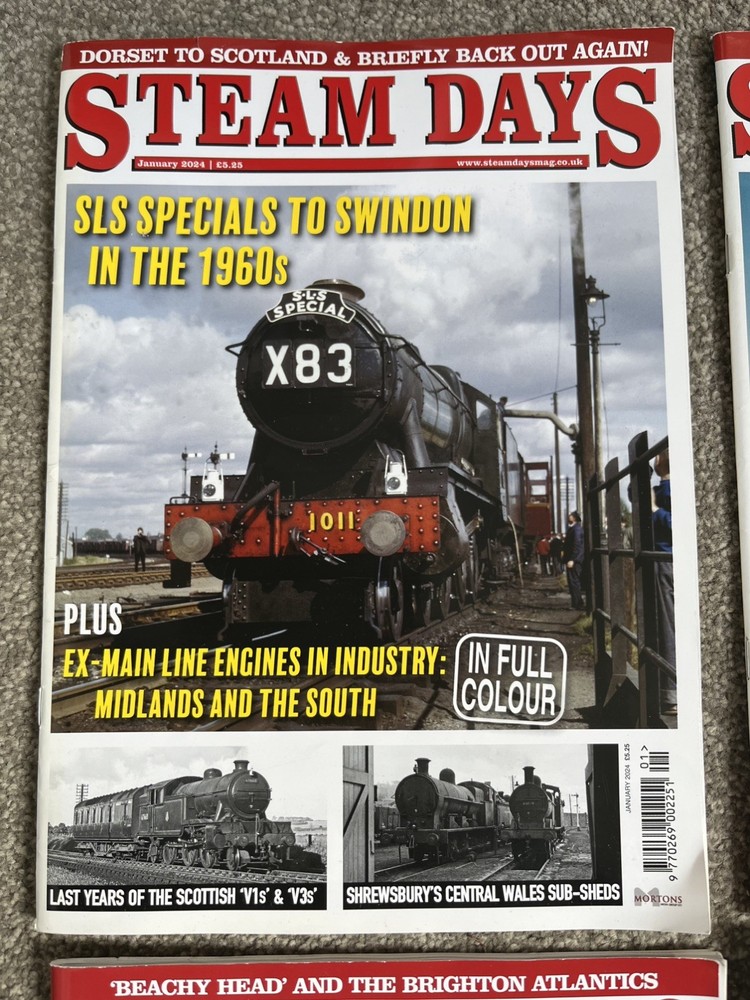 Steam Days Magazine, 2024, 7x Misc Issues,