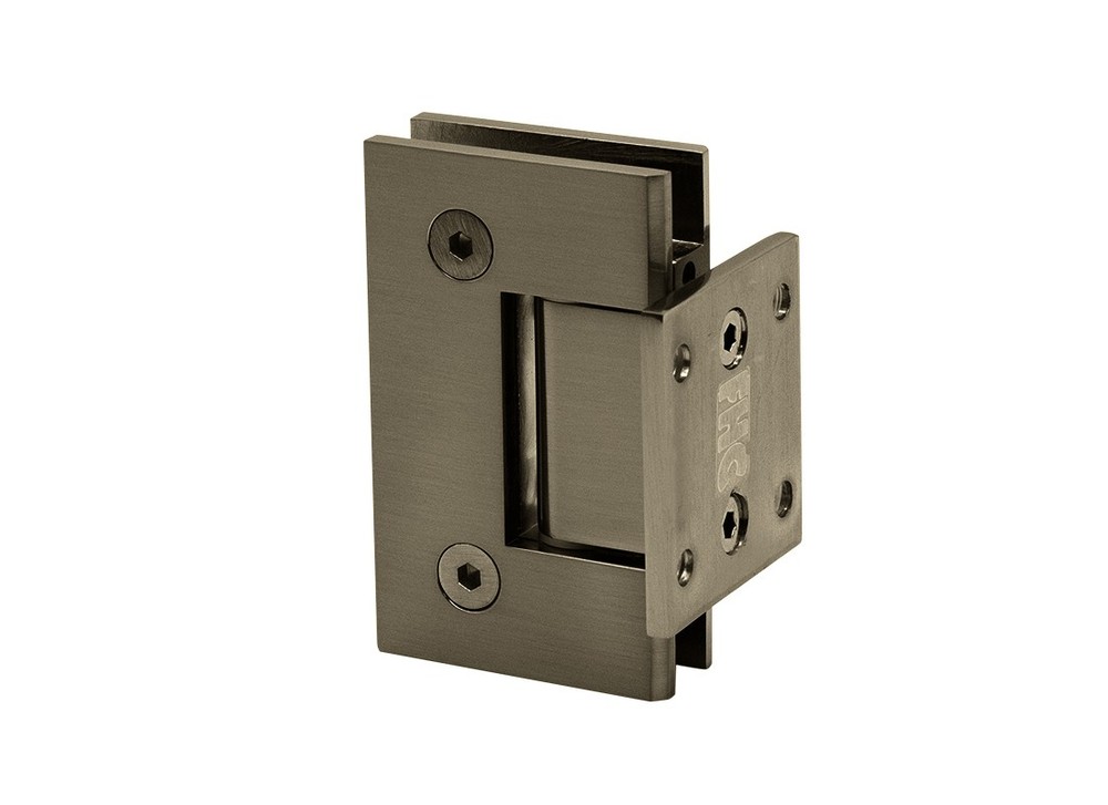 Glendale Square Wall Mount Hinge Short Back Plate - Brushed Bronze