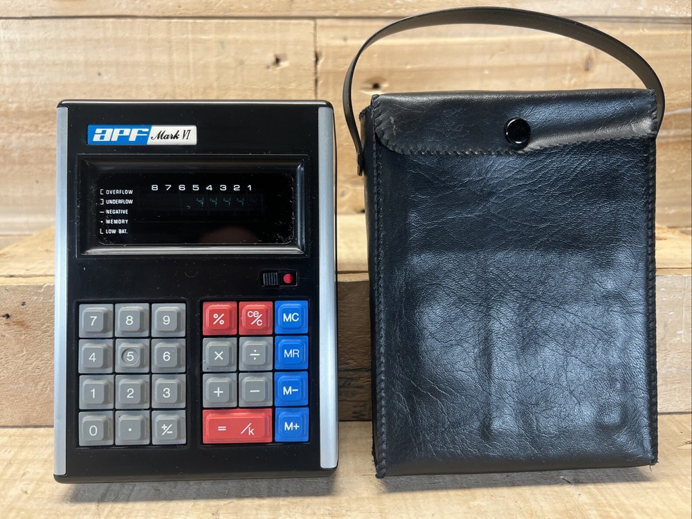Vintage APF MARK VI Calculator - 1973 - Tested Works!
