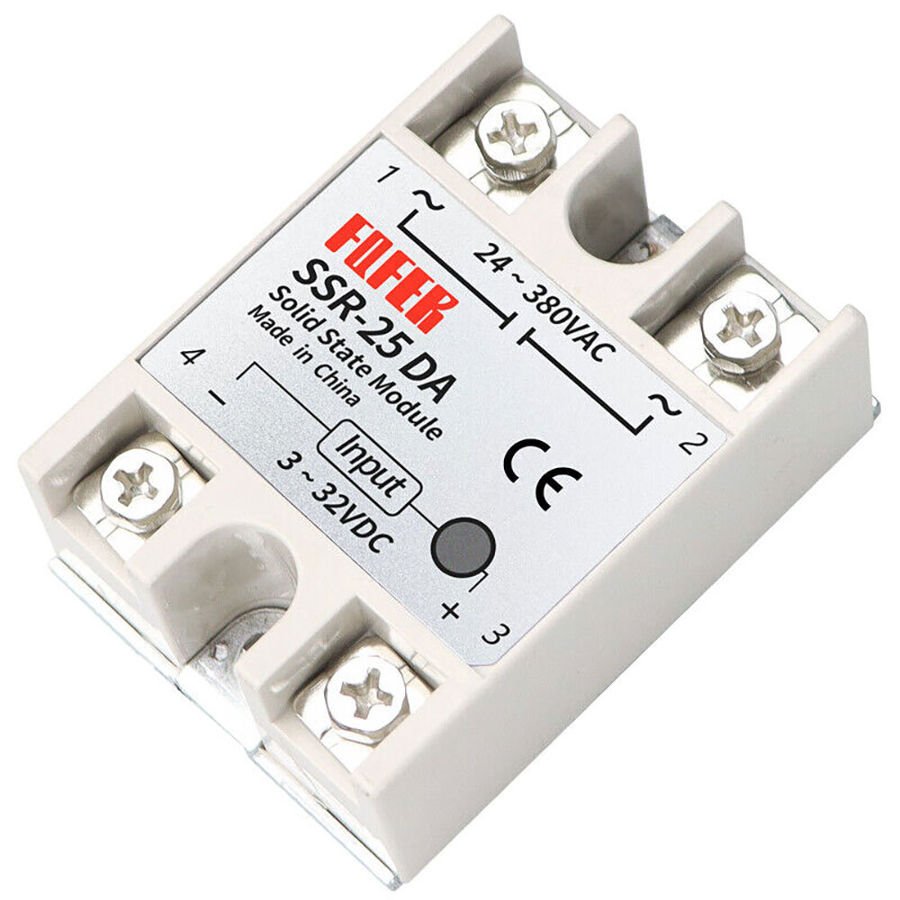 2/4/10 Pcs SSR-25DA Solid State Relay Module 25A DC3-32V Input AC24-380V Output