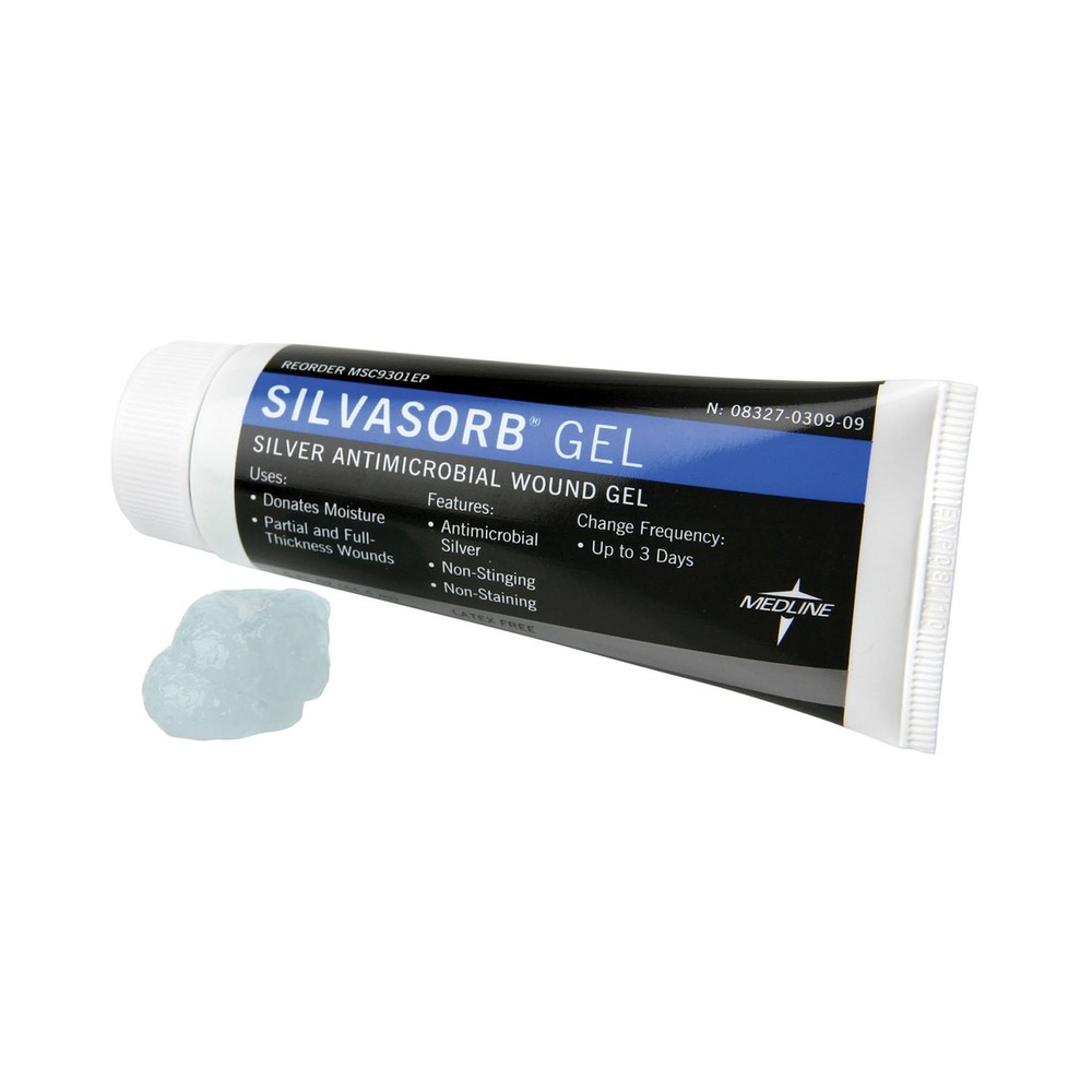 SilvaSorb Antimicrobial Hydrogel with Ionic Silver 3 oz 1 Piece
