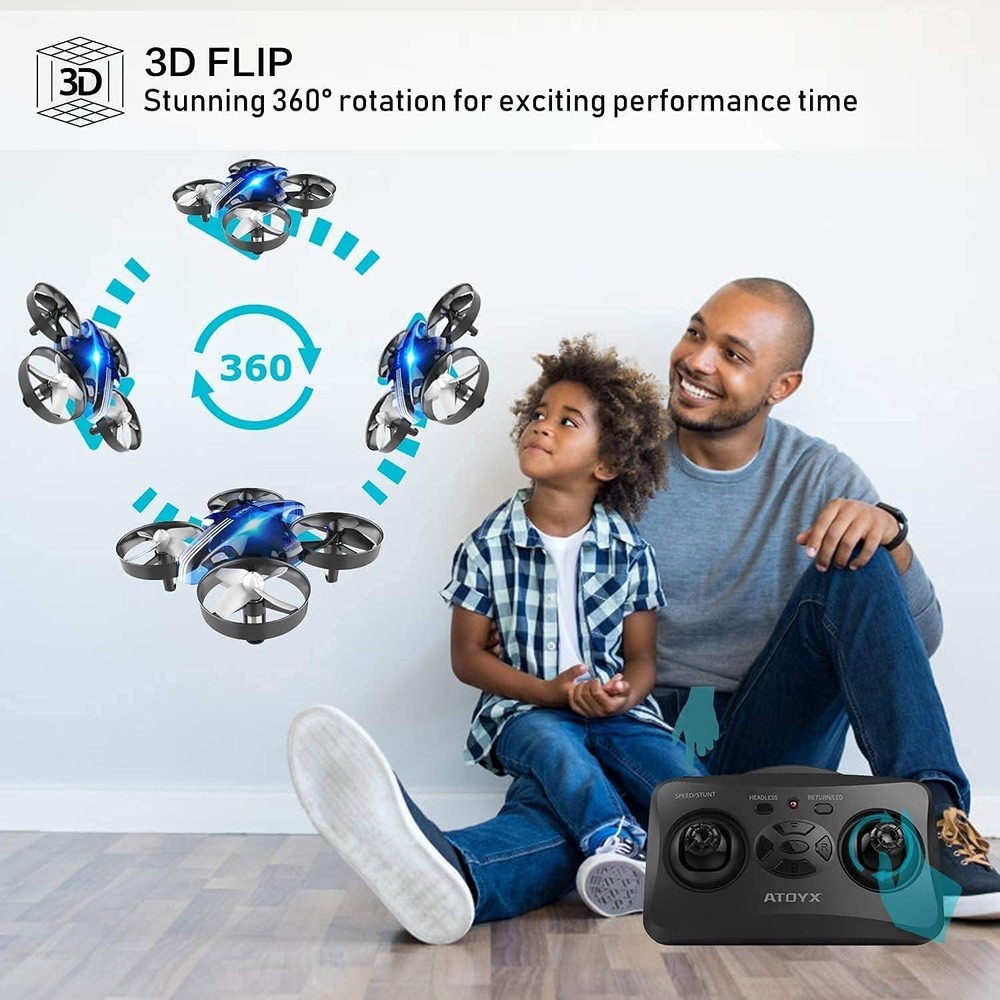 Mini Drone for Kids - Indoor Quadcopter with Auto Hovering & Headless Mode
