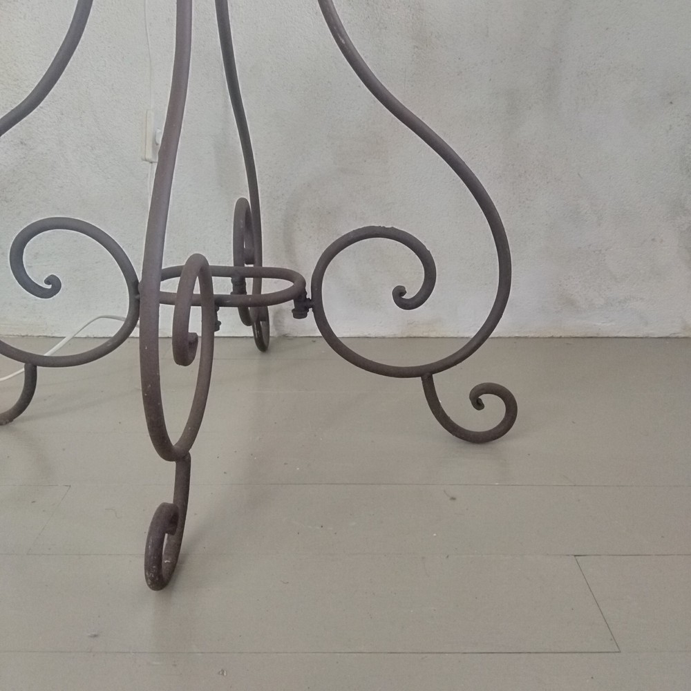 French wrought iron garden table