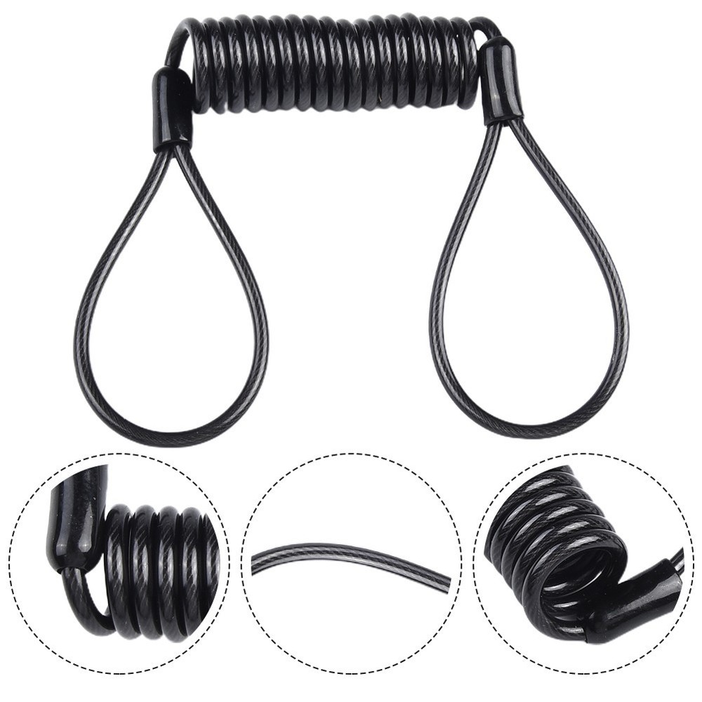Disc Lock Reminder Minder Disk Cable Coil Motorcycle Motorbike Scooter Security
