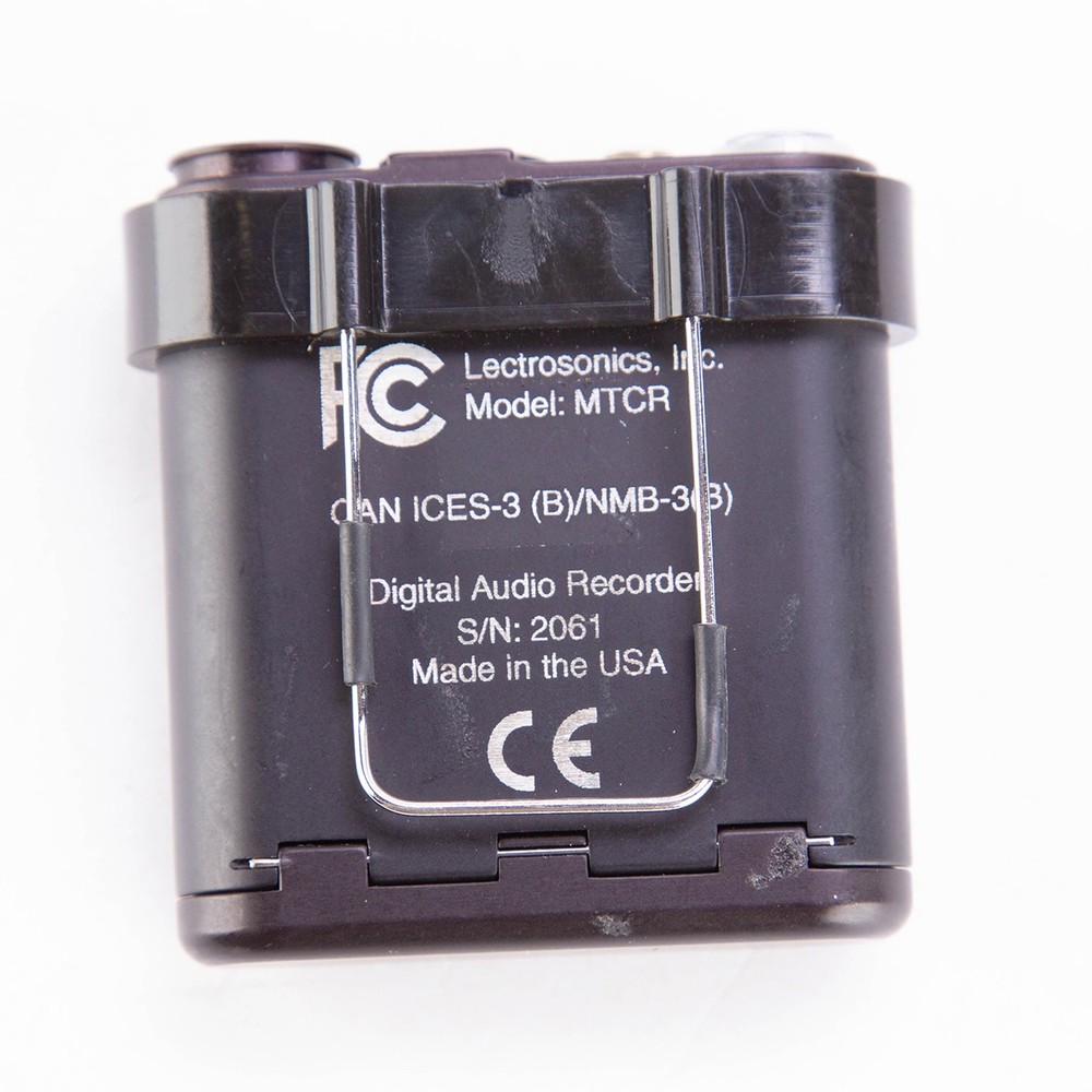 Lectrosonics MTCR Miniature Time Code Recorder with M152/5P Lavalier Microphone